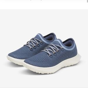 Allbirds Blue and Tan Sneakers with Breathable Fabric and Cushioned Sole